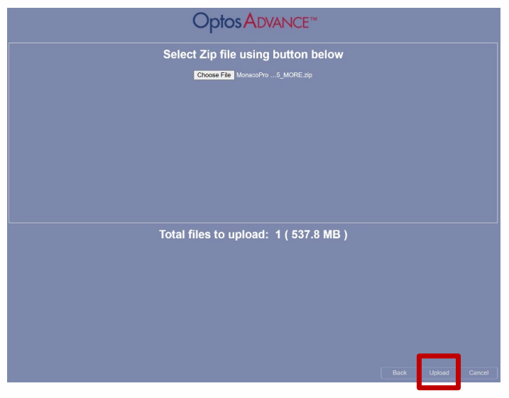 OA Uploading DICOM Image Upload